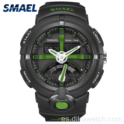 SMAEL Marca Moda Hombre Deportes Relojes de pulsera de cuarzo para hombre